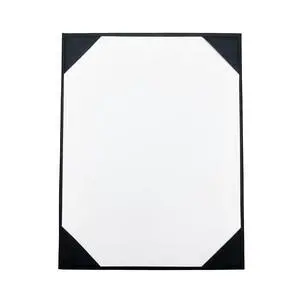 Menu Holders Made of Premium Faux Leather - Single Panel (10-Pack) s Single Page (Black, 8.5" x 11") Menu Holders Made of Premium Faux Leather - Single Panel (10-Pack) s Single Page (Black, 8.5" x 11")