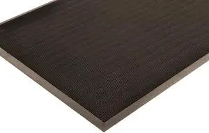 T28 Scrape® Moisture Trap Entry Scraper Mat, Outdoor Natural Rubber Doormat for Home or Business, Medium-Duty, Beveled Edges, 36" x 72", Black, T28S3672BL T28 Scrape® Moisture Trap Entry Scraper Mat, Outdoor Natural Rubber Doormat for Home or Business, Medium-Duty, Beveled Edges, 36" x 72", Black, T28S3672BL