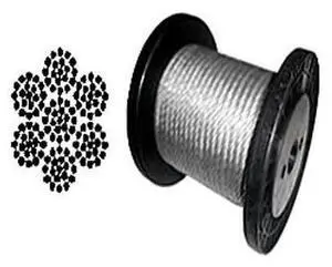 7 x 19 Galvanized Aircraft Cable Wire Rope 5/16" - 50, 100, 200 ft (200 ft Reel) 7 x 19 Galvanized Aircraft Cable Wire Rope 5/16" - 50, 100, 200 ft (200 ft Reel)