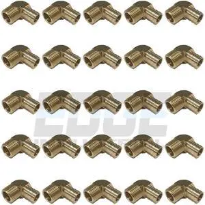 3/4" Hose ID to 3/4" Male NPT MNPT 90 Degree Brass Elbow Fitting Fuel/AIR/Water/Oil/Gas/WOG (Qty 25) 3/4" Hose ID to 3/4" Male NPT MNPT 90 Degree Brass Elbow Fitting Fuel/AIR/Water/Oil/Gas/WOG (Qty 25)