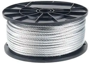 304 Stainless Steel Cable Wire Rope 5/16" 7x19-200 ft Reel for DIY Cable Decking Railing System, Marine Grade 304 Stainless Steel Cable Wire Rope 5/16" 7x19-200 ft Reel for DIY Cable Decking Railing System, Marine Grade