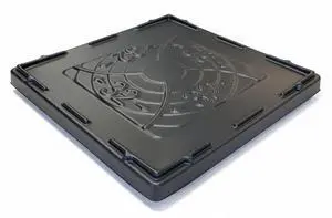 Hudson Exchange 32 x 30 x 2" Collapsible Bulk Container Lid, Black Hudson Exchange 32 x 30 x 2" Collapsible Bulk Container Lid, Black