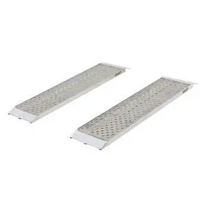 Dual Runner Shed Ramps 4' L with Aluminum Punch Plate Surface, 1,500 lb. Capacity Dual Runner Shed Ramps 4' L with Aluminum Punch Plate Surface, 1,500 lb. Capacity