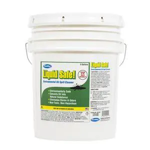 Liquid Safe, 5 Gallons, Environmental Oil Spill Cleaner, Degreaser, Removes Stains & Odors, Non-Toxic, Safe for Concrete, Asphalt, Parts, Petrol Spills (60-207) Liquid Safe, 5 Gallons, Environmental Oil Spill Cleaner, Degreaser, Removes Stains & Odors, Non-Toxic, Safe for Concrete, Asphalt, Parts, Petrol Spills (60-207)
