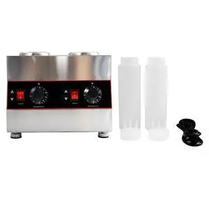 Commercial Electric Sauce Warmer Electric Cheese Sauce Warmer Hot Fudge Warmer Dispenser Cheese Dispenser Warmer with 2 Pump (2 Pump Head) Commercial Electric Sauce Warmer Electric Cheese Sauce Warmer Hot Fudge Warmer Dispenser Cheese Dispenser Warmer with 2 Pump (2 Pump Head)