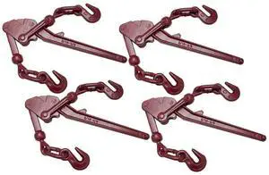 4 Pack G70 Recoil-Less Safety Release Chain Binder - 5/16" - 3/8" 5400 WLL Lever Snap Chain Binder - Heavy Duty Recoilless Lever-Style Chain Binderfor Flatbed 4 Pack G70 Recoil-Less Safety Release Chain Binder - 5/16" - 3/8" 5400 WLL Lever Snap Chain Binder - Heavy Duty Recoilless Lever-Style Chain Binderfor Flatbed