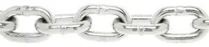 0143326 System 3 Grade 30 Low Carbon Steel Proof Coil Chain, Zinc plated, 3/16" Trade, 0.21" Diameter, 800 lbs Load Capacity, 150 Feet Square Pail (T0143326) 0143326 System 3 Grade 30 Low Carbon Steel Proof Coil Chain, Zinc plated, 3/16" Trade, 0.21" Diameter, 800 lbs Load Capacity, 150 Feet Square Pail (T0143326)