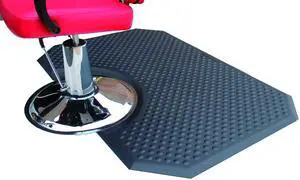 PH-4060 Phat Footsie Beauty Salon Mat, Polyurethane, 1" Thickness, Black PH-4060 Phat Footsie Beauty Salon Mat, Polyurethane, 1" Thickness, Black