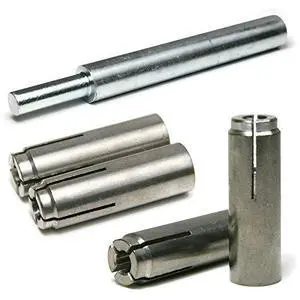 Stainless Steel Concrete & Stone Drop in Female Expansion Anchors with Setting Tool 3/4"-10 x 3-1/8" Qty 10 Stainless Steel Concrete & Stone Drop in Female Expansion Anchors with Setting Tool 3/4"-10 x 3-1/8" Qty 10
