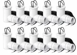 SS2 AC Float Switch HVAC Safety Switch Upgraded Heavy Duty 3/4 PVC, Normally Closed, AC Condensate Drain Overflow Protection Contractor Approved 10 Pack SS2 AC Float Switch HVAC Safety Switch Upgraded Heavy Duty 3/4 PVC, Normally Closed, AC Condensate Drain Overflow Protection Contractor Approved 10 Pack