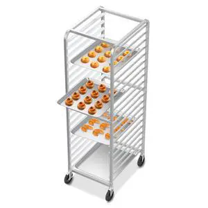 Upgraded 20-Tier Full/Half Sheet Pan Rack, Aluminum Bakery Rack, Speed Rack, Bakers Rack with Lockable Wheels for Home Commercial Kitchen, Restaurant, Cafeteria, Dessert Shop, 68.5H Upgraded 20-Tier Full/Half Sheet Pan Rack, Aluminum Bakery Rack, Speed Rack, Bakers Rack with Lockable Wheels for Home Commercial Kitchen, Restaurant, Cafeteria, Dessert Shop, 68.5H