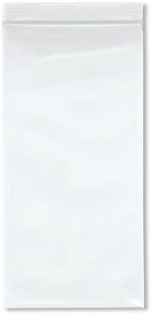 4" x 8" (Case of 1,000), 6 Mil Industrial Duty Zipper Reclosable Plastic Bags 4" x 8" (Case of 1,000), 6 Mil Industrial Duty Zipper Reclosable Plastic Bags