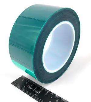 2" x 72 Yards Green Polyester PET Tape Made in USA for Powder Coating, Ceramic Coating, Painting, Plating, Anodizing, Splicing, Sublimation, and More (6 Rolls) 2" x 72 Yards Green Polyester PET Tape Made in USA for Powder Coating, Ceramic Coating, Painting, Plating, Anodizing, Splicing, Sublimation, and More (6 Rolls)