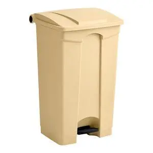 23 Gallon Beige Rectangular Step-On Waste Container | Outdoor/Office/Restaurant/School/Kitchen | Commercial Garbage and Trash Container 23 Gallon Beige Rectangular Step-On Waste Container | Outdoor/Office/Restaurant/School/Kitchen | Commercial Garbage and Trash Container