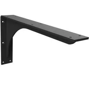Iron Supports Front Mount Heavy-Duty Bench Bracket - Wall Mounted Steel Support Brackets for Wall Bench, Floating Bench, Work Bench (Matte Black - 16"" Deep x 9"" High) Iron Supports Front Mount Heavy-Duty Bench Bracket - Wall Mounted Steel Support Brackets for Wall Bench, Floating Bench, Work Bench (Matte Black - 16"" Deep x 9"" High)