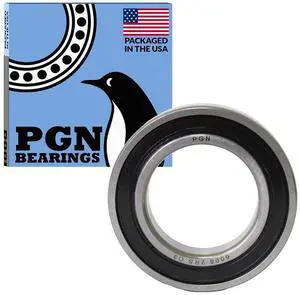 PGN (50 Pack) 6008-2RS Bearing - Lubricated Chrome Steel Sealed Ball Bearing - 40x68x15mm Bearings with Rubber Seal & High RPM Support PGN (50 Pack) 6008-2RS Bearing - Lubricated Chrome Steel Sealed Ball Bearing - 40x68x15mm Bearings with Rubber Seal & High RPM Support