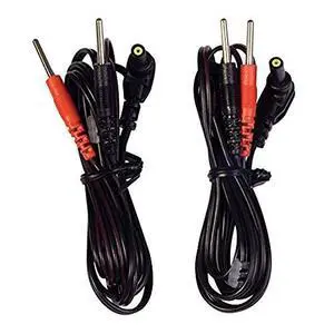 Replacement Lead Wires, 45-in. Length, 2/Pack, 100 Pack for Use with Electrotherapy TENS Units Compatible with Electrode Lead Wires with 2 mm Plug Replacement Lead Wires, 45-in. Length, 2/Pack, 100 Pack for Use with Electrotherapy TENS Units Compatible with Electrode Lead Wires with 2 mm Plug