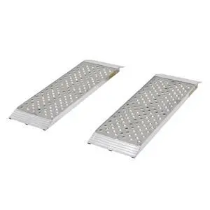 Aluminum Dual Runner Shed Ramps with Punch Plate Surface (36" x 12") Aluminum Dual Runner Shed Ramps with Punch Plate Surface (36" x 12")