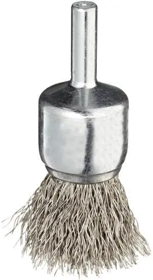 10019 3/4" Crimped Wire End Brush,.014" Stainless Steel Fill, Made in The USA (Pack of 10) 10019 3/4" Crimped Wire End Brush,.014" Stainless Steel Fill, Made in The USA (Pack of 10)