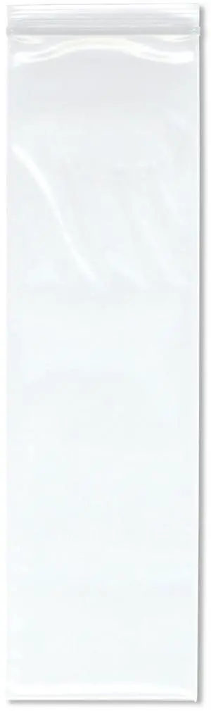 4" x 14" (Case of 1,000), 4 Mil Heavy Duty Zipper Reclosable Plastic Bags 4" x 14" (Case of 1,000), 4 Mil Heavy Duty Zipper Reclosable Plastic Bags