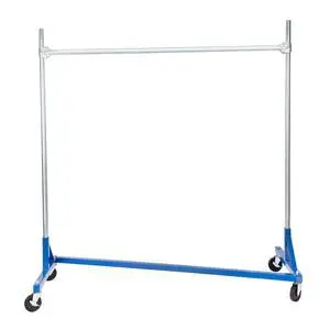 Super Heavy-Duty Single-Rail Clothing Rack (Z-Truck Rolling Rack) - 63"W X 24"D X 66"H (Holds 500lbs) - Sturdy Heavy Duty Clothing Rack Z Truck Garment Rack for Retail, Thrift, Boutique Super Heavy-Duty Single-Rail Clothing Rack (Z-Truck Rolling Rack) - 63"W X 24"D X 66"H (Holds 500lbs) - Sturdy Heavy Duty Clothing Rack Z Truck Garment Rack for Retail, Thrift, Boutique