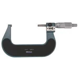 193-214 Digit Outside Micrometer, 3-4" Range, 0.0001" Graduation, ±0.00015" Accuracy, Mechanical Digit Counter, Ratchet Stop, Carbide Faces, Standard Bar & Fitted Case 193-214 Digit Outside Micrometer, 3-4" Range, 0.0001" Graduation, ±0.00015" Accuracy, Mechanical Digit Counter, Ratchet Stop, Carbide Faces, Standard Bar & Fitted Case
