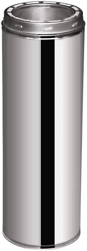 6" x 24" 304 Stainless Steel All Fuel Class-A Double Wall Insulated Chimney Pipe 6" x 24" 304 Stainless Steel All Fuel Class-A Double Wall Insulated Chimney Pipe