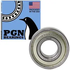 PGN (50 Pack) 6204-ZZ Bearing - Lubricated Chrome Steel Sealed Ball Bearing - 20x47x14mm Bearings with Metal Shield & High RPM Support PGN (50 Pack) 6204-ZZ Bearing - Lubricated Chrome Steel Sealed Ball Bearing - 20x47x14mm Bearings with Metal Shield & High RPM Support