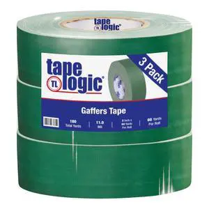 (3 Pack) Multipurpose Green Gaffers Tape, 2 Inch x 60 Yards, Heavy Duty 11 Mil Thick - Easy Tear, Non-Reflective, Residue Free, Floor Marking and Social Distancing (3 Pack) Multipurpose Green Gaffers Tape, 2 Inch x 60 Yards, Heavy Duty 11 Mil Thick - Easy Tear, Non-Reflective, Residue Free, Floor Marking and Social Distancing