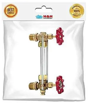 () New HVAC 1/2" Boiler Sight Gauge Glass Complete Set Kit Wwith 5/8" X 12" Glass (1 pc) () New HVAC 1/2" Boiler Sight Gauge Glass Complete Set Kit Wwith 5/8" X 12" Glass (1 pc)