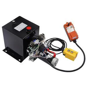 Hydraulic Power Unit, 8 Quart Double Acting Hydraulic Pump, 12V DC Hydraulic Station Pump w/Wireless Remote, Hydraulic Power Unit for Dump Truck Car Lifting Remotely Controlled (Double Acting) Hydraulic Power Unit, 8 Quart Double Acting Hydraulic Pump, 12V DC Hydraulic Station Pump w/Wireless Remote, Hydraulic Power Unit for Dump Truck Car Lifting Remotely Controlled (Double Acting)