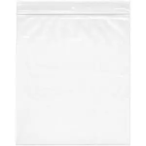 9" x 12" (Case of 2,000), 2 Mil with Hang-Hole Zipper Reclosable Plastic Bags 9" x 12" (Case of 2,000), 2 Mil with Hang-Hole Zipper Reclosable Plastic Bags