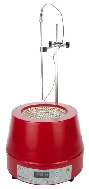 Digital Heating Mantle, 1000mL Capacity - 350W - Max Temperature 450°C - Includes Temperature Probe with Rod & Clamp Assembly Digital Heating Mantle, 1000mL Capacity - 350W - Max Temperature 450°C - Includes Temperature Probe with Rod & Clamp Assembly