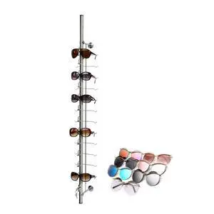 10Pcs Sunglasses Display Racks Aluminium Lockable Sunglasses Eyeglasses Storage Organizer Display Stand Holder (Hold 12 Frames) 10Pcs Sunglasses Display Racks Aluminium Lockable Sunglasses Eyeglasses Storage Organizer Display Stand Holder (Hold 12 Frames)