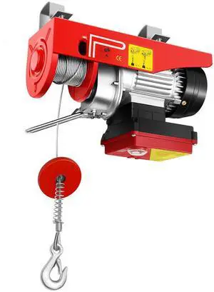 Electric Hoist, 440 Lbs Winch with Wireless Remote Control, 19.69 ft Lifting Height Lifter, 110V Steel Crane with Mounting Brackets, Material Handling Tool for Factory Dock Mine Warehouse Attic Electric Hoist, 440 Lbs Winch with Wireless Remote Control, 19.69 ft Lifting Height Lifter, 110V Steel Crane with Mounting Brackets, Material Handling Tool for Factory Dock Mine Warehouse Attic