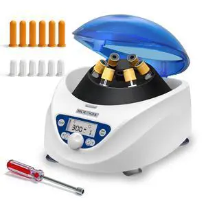 PRP Benchtop Centrifuge, 300-5000 RPM Lab Centrifuge, Max. 2600xg RCF, LCD Digital Microcentrifuge with Brushless DC Motor, Rotor for 6x15ml /10ml/ 7ml/ 1.5-5ml PRP Tubes PRP Benchtop Centrifuge, 300-5000 RPM Lab Centrifuge, Max. 2600xg RCF, LCD Digital Microcentrifuge with Brushless DC Motor, Rotor for 6x15ml /10ml/ 7ml/ 1.5-5ml PRP Tubes