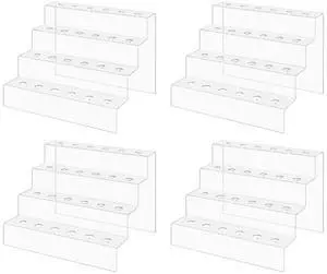 4 Pack Liquor Bottle Stopper Display Pourer or Bottle Topper Rack 4 Tier Lucite Clear Tabletop Caddy 24 Holes For Bars and Restaurants 4 Pack Liquor Bottle Stopper Display Pourer or Bottle Topper Rack 4 Tier Lucite Clear Tabletop Caddy 24 Holes For Bars and Restaurants