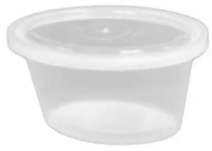 Newspring Ind. Pactiv YE502 Ellipso 2 Oz Clear Portion Cup - 1000 / CS Newspring Ind. Pactiv YE502 Ellipso 2 Oz Clear Portion Cup - 1000 / CS