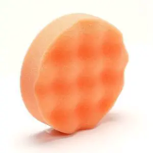 Finesse-It Buffing Pad - Orange Foam Buffing Pad for Finesse-It Compound - Hook-and-Loop Attachment - Paint Shop Pad - 3.25" - 2648 Finesse-It Buffing Pad - Orange Foam Buffing Pad for Finesse-It Compound - Hook-and-Loop Attachment - Paint Shop Pad - 3.25" - 2648