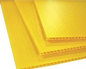 Corrugated Plastic Cardboard Sign Blank Short Fluted 24" x 18" 4mm Horizontal (Yellow 100 Pack) Corrugated Plastic Cardboard Sign Blank Short Fluted 24" x 18" 4mm Horizontal (Yellow 100 Pack)