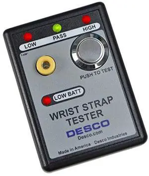 ASK-29963 19240 Wrist Strap Tester 9VDC Power Supply, 800 Kilohms-10 Megohms Resistance Range, for Use with Single Wire Wrist Straps ASK-29963 19240 Wrist Strap Tester 9VDC Power Supply, 800 Kilohms-10 Megohms Resistance Range, for Use with Single Wire Wrist Straps