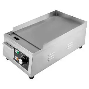 Electric Countertop Flat Top Griddle 110V 1300W Commercial Teppanyaki Grill 11"x15.7" Stainless Steel Commercial Flat Top Grill Thermostatic Control 122-572°F for Restaurant Kitchen Electric Countertop Flat Top Griddle 110V 1300W Commercial Teppanyaki Grill 11"x15.7" Stainless Steel Commercial Flat Top Grill Thermostatic Control 122-572°F for Restaurant Kitchen