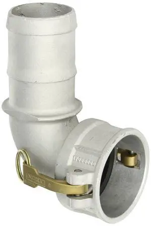 300C-90AL Aluminum Type C Cam and Groove Hose Fitting, 90 Degree Elbow, 3" Socket x 3" Hose ID Barbed 300C-90AL Aluminum Type C Cam and Groove Hose Fitting, 90 Degree Elbow, 3" Socket x 3" Hose ID Barbed