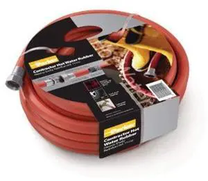 HWR5875 Rubber Cover HWR Premium Hot Water Hose Assembly, Red, 75' Length, 0.625" ID HWR5875 Rubber Cover HWR Premium Hot Water Hose Assembly, Red, 75' Length, 0.625" ID