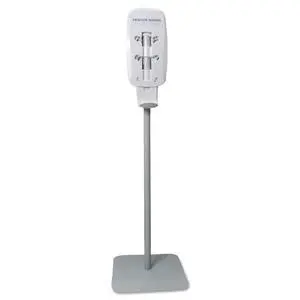 Hand Sanitizer Dispenser Floor Stand, Light Gray, Floor Stand for use with LTX or TFX Touch-Free Hand Sanitizer Dispensers 2424-DS,6.25" x 23.75" x 16.37" Hand Sanitizer Dispenser Floor Stand, Light Gray, Floor Stand for use with LTX or TFX Touch-Free Hand Sanitizer Dispensers 2424-DS,6.25" x 23.75" x 16.37"