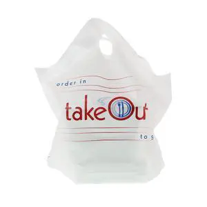 Royal Wave Top to Go Plastic Bag, 19 Inch x 19 Inch x 9.5 Inch, 30 Mic, Package of 500 Royal Wave Top to Go Plastic Bag, 19 Inch x 19 Inch x 9.5 Inch, 30 Mic, Package of 500