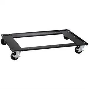 Hirsh 36" x 18" Traditional Adjustable Metal Cabinet Dolly with 4 Heavy Duty Casters & 2 Locks, for Lateral File and Storage Cabinets in Black Finish Hirsh 36" x 18" Traditional Adjustable Metal Cabinet Dolly with 4 Heavy Duty Casters & 2 Locks, for Lateral File and Storage Cabinets in Black Finish