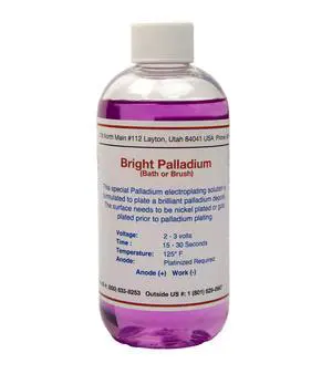 Bright Palladium - Electroplating Solution (8oz) Bright Palladium - Electroplating Solution (8oz)