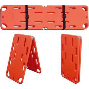 Water Floating Stretcher, PE Two-Fold Stretcher Weight Capacity 350lbs/159KG, Plastic Emergency Rescue Spine Board, Life Board with Seat Belt, First Responder Backboard Water Floating Stretcher, PE Two-Fold Stretcher Weight Capacity 350lbs/159KG, Plastic Emergency Rescue Spine Board, Life Board with Seat Belt, First Responder Backboard