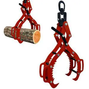 Upgraded 36 inch Timber Claw Hooks with Operating Handle, Heavy Duty 4 Claw Log Lifting Tong, 5000lbs Capacity Log Grabber Hook, Logging Tools for Tractors, ATVs, Trucks, Forklifts Upgraded 36 inch Timber Claw Hooks with Operating Handle, Heavy Duty 4 Claw Log Lifting Tong, 5000lbs Capacity Log Grabber Hook, Logging Tools for Tractors, ATVs, Trucks, Forklifts